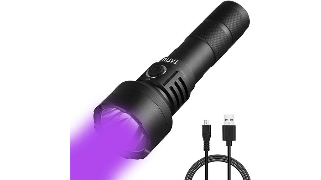 rechargeable uv flashlight torch
