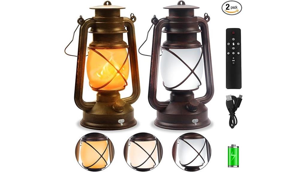 remote controlled vintage lanterns