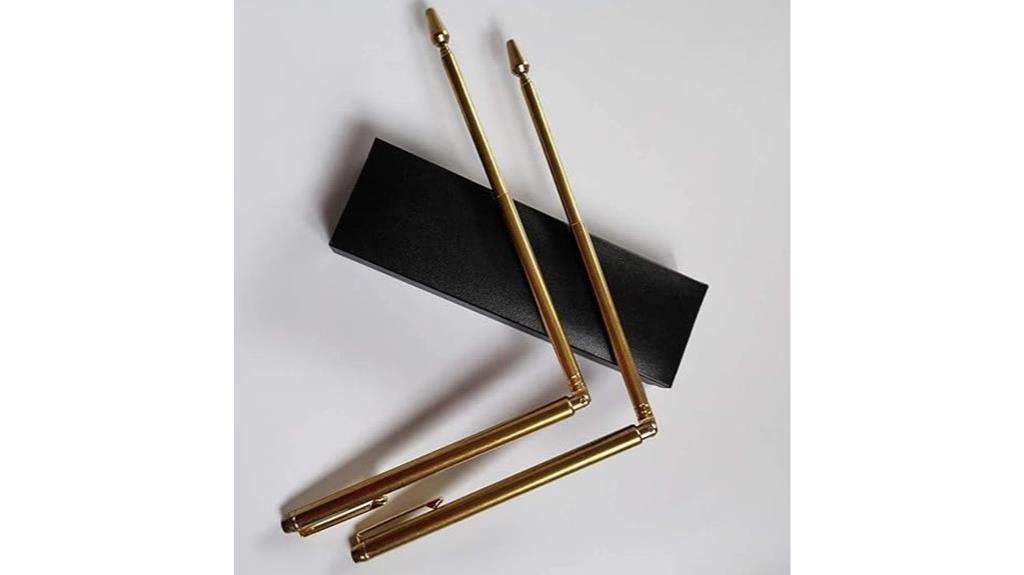 retractable portable divining rods