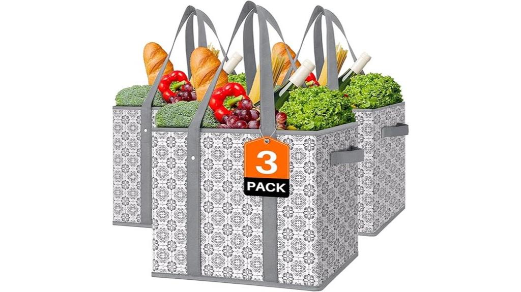 reusable grocery bag set
