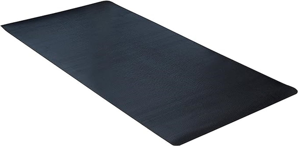 rubber scraper mat black