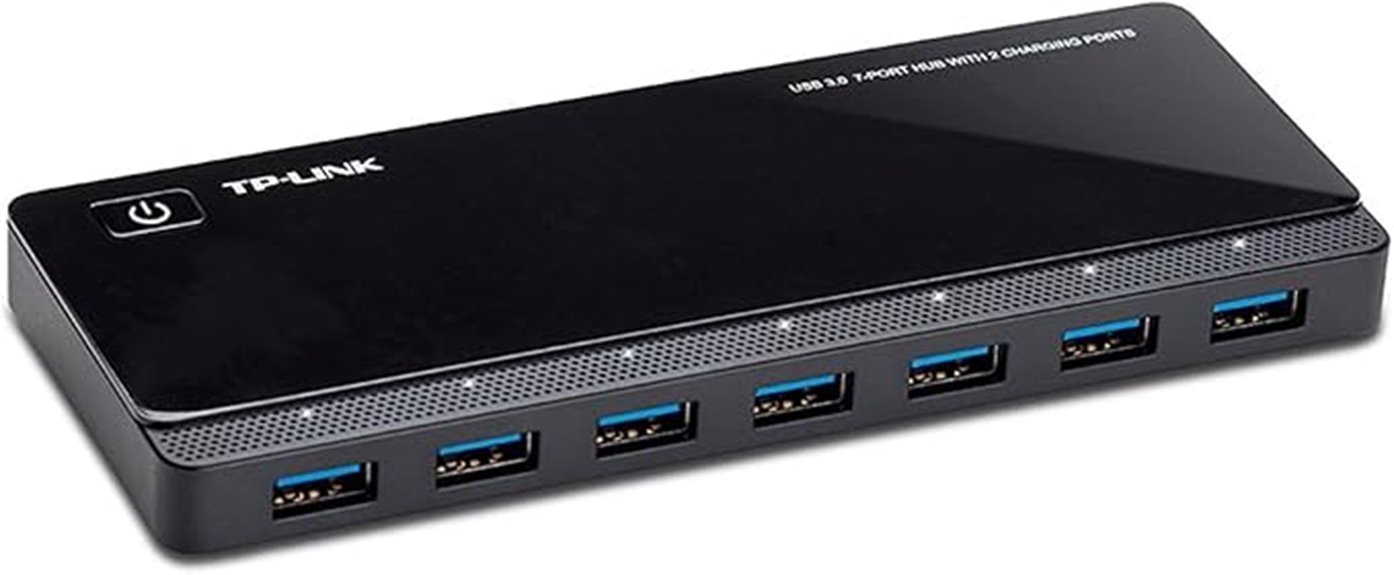 seven data ports hub