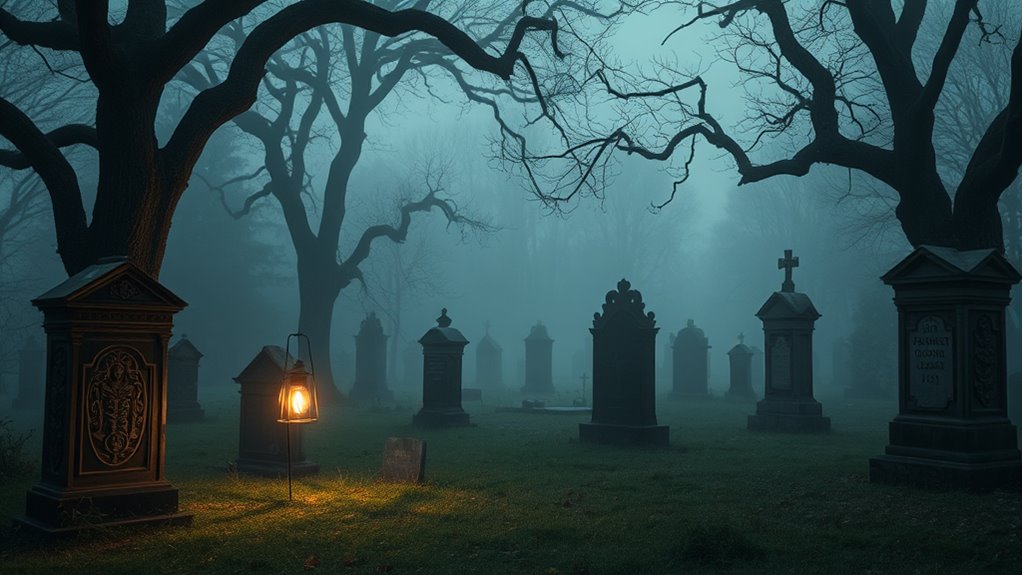 spirits linger in cemeteries