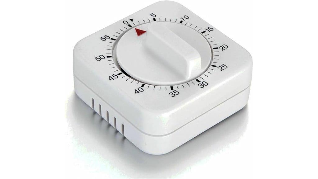 square mechanical kitchen timer