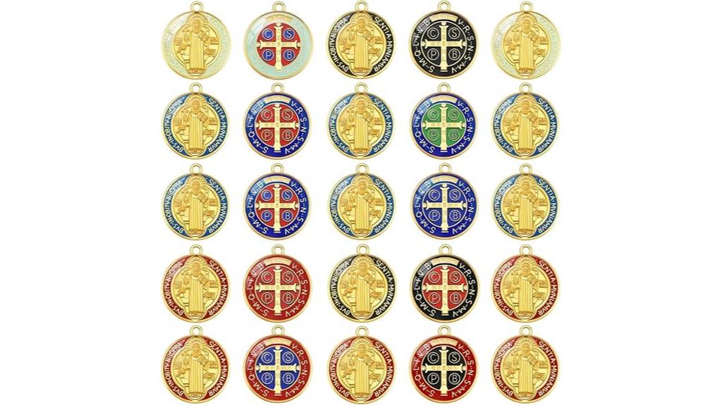 st benedict medals set