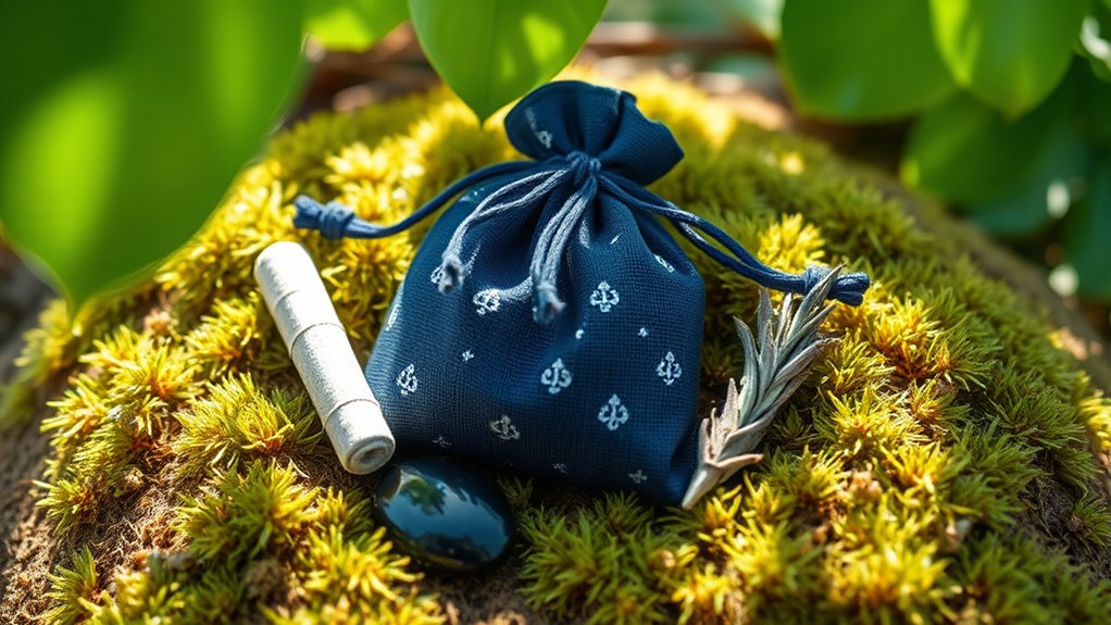strategic charm bag placement