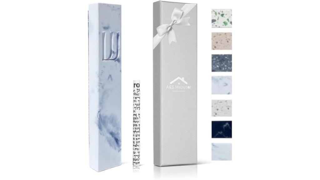 stylish stone mezuzah case