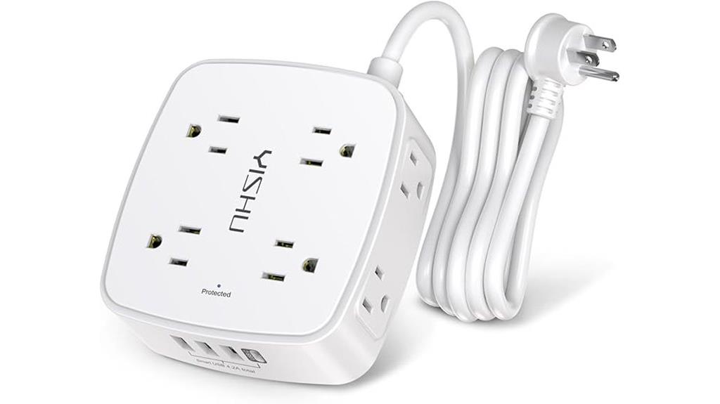 surge protector with outlets