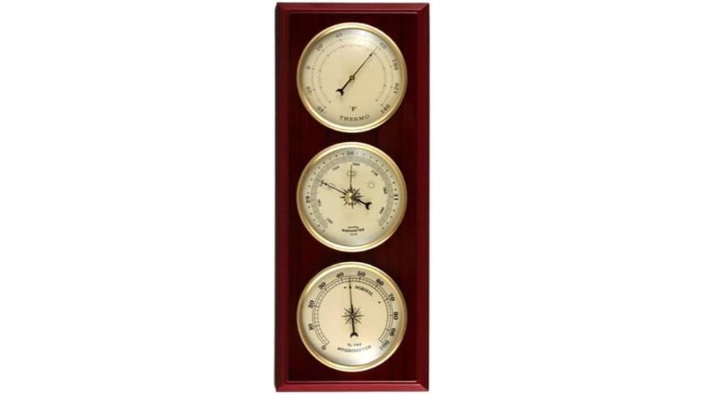 traditional cherry finish weather station