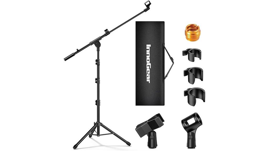 tripod boom arm microphone