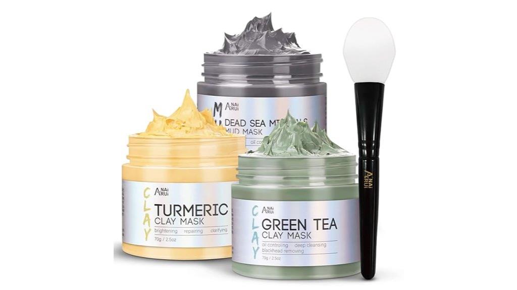 turmeric clay mask set