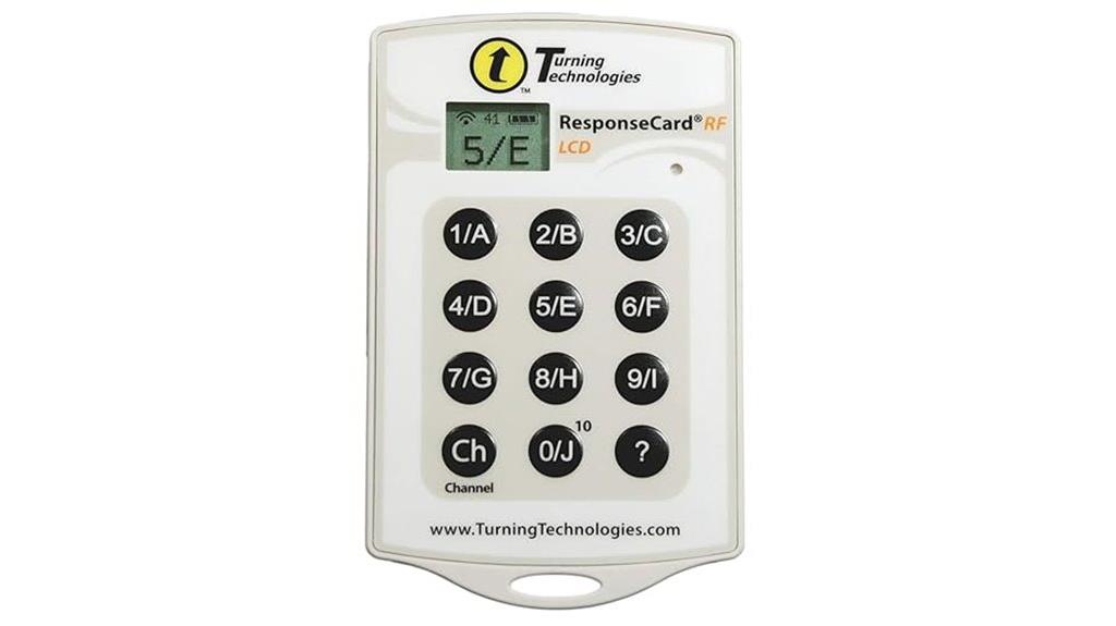 turning technologies response card
