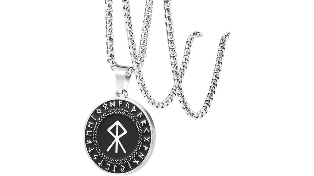 viking rune necklace pendant