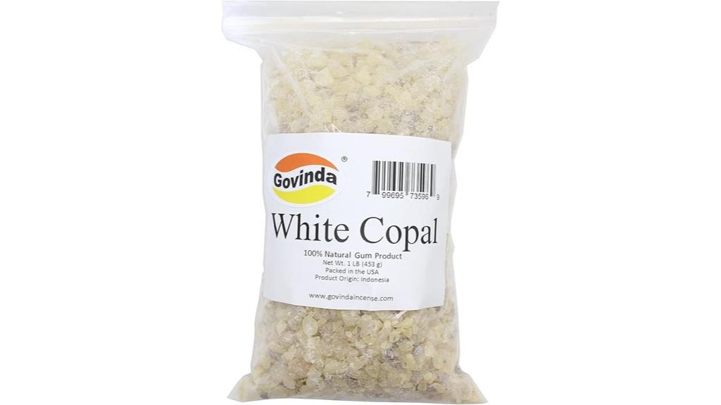 white copal incense gum