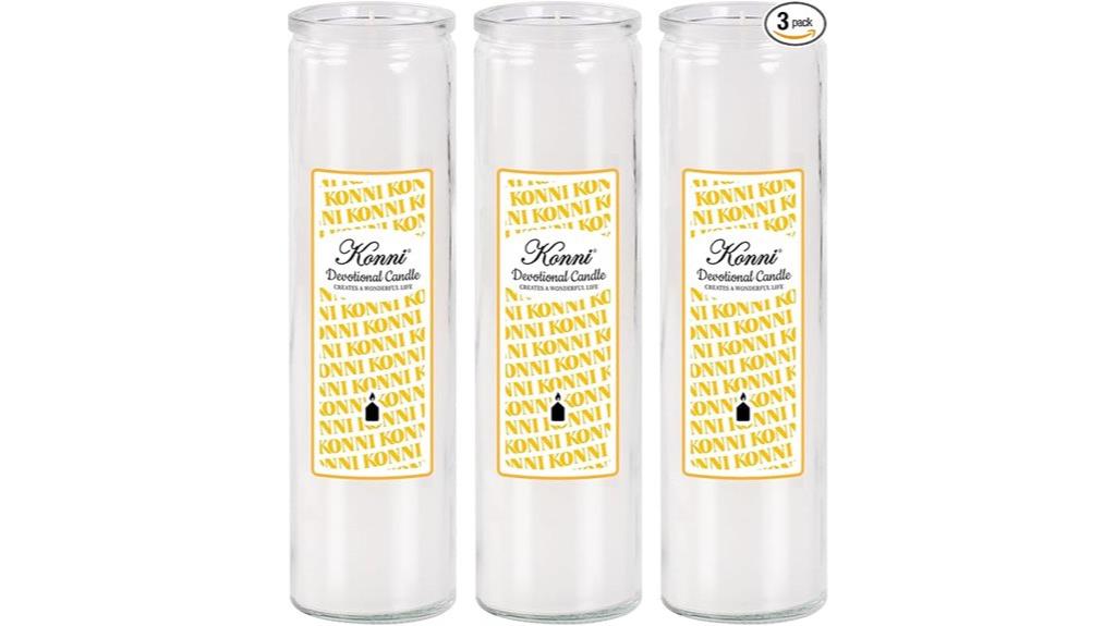 white pillar candles set