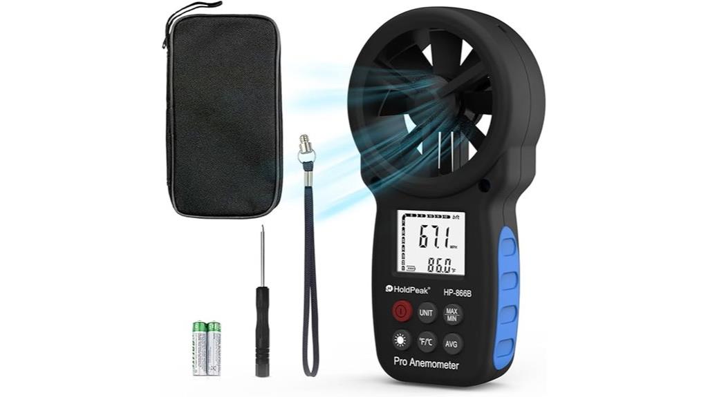 wind speed and temperature measurement
