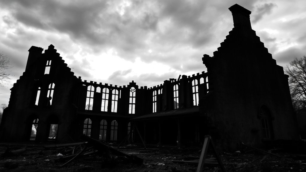 burned ruins fuel ghost stories