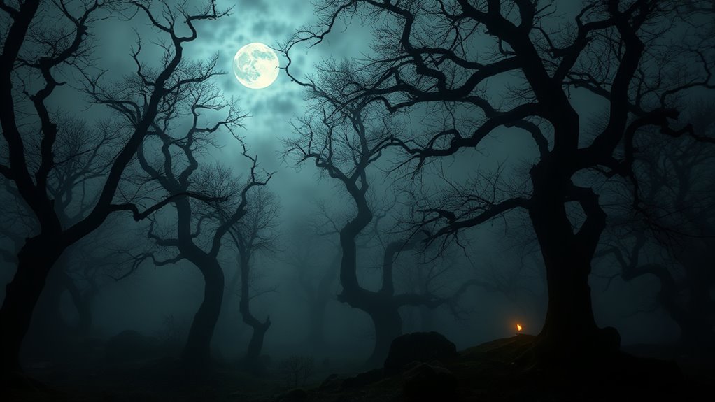 eerie midnight forest phenomena