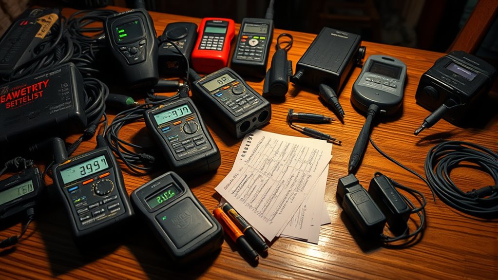 equipment check for ghost hunting