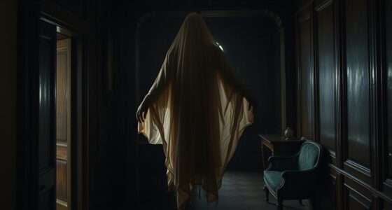ghostly brown lady portrait