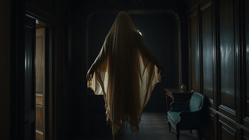 ghostly brown lady portrait