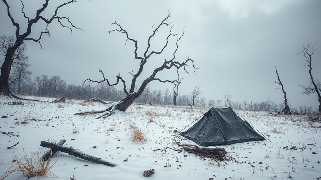 harsh winter landscape hazards