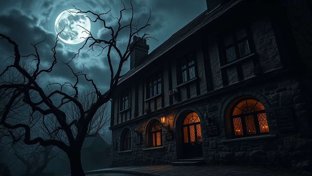 haunted inn with mysterious tunnels