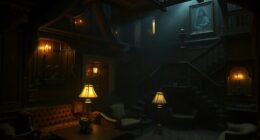 haunted mansion with spirits