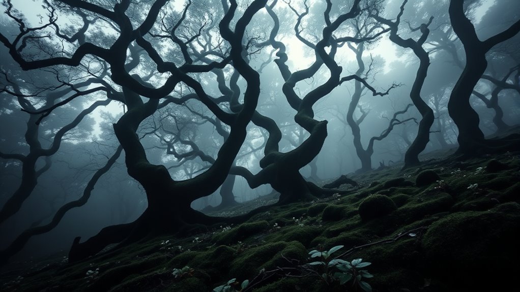 haunting mystical forest landscape