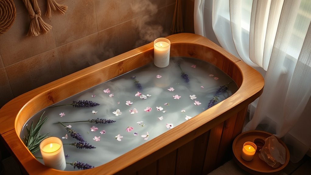 prepare herbs light candle