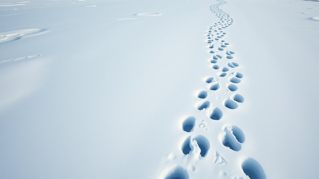 unusual elongated large footprints