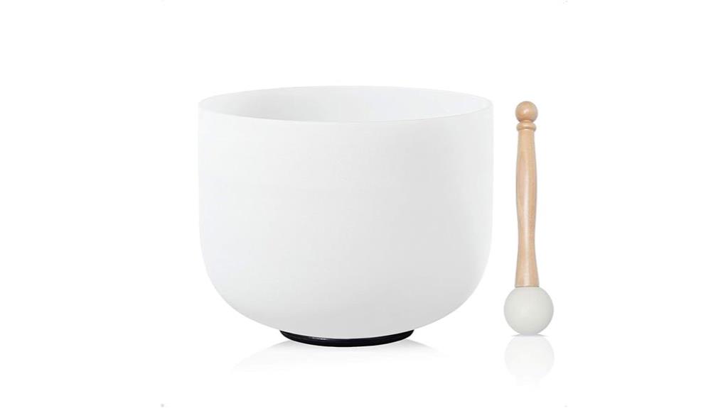 12 inch frosted quartz singing bowl