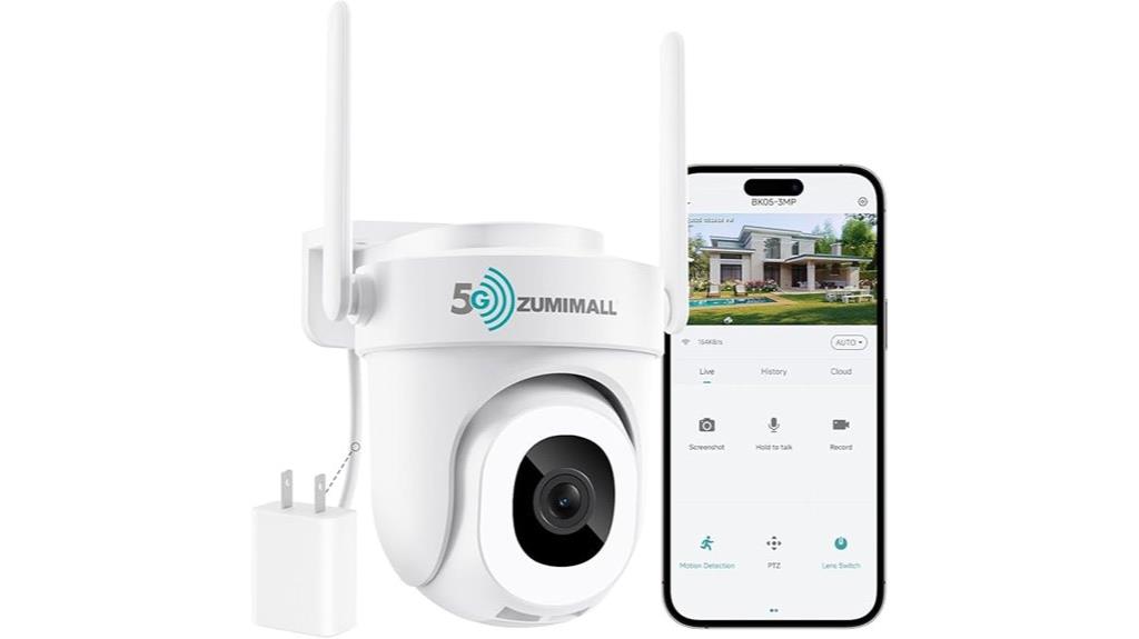 3mp ptz wifi camera