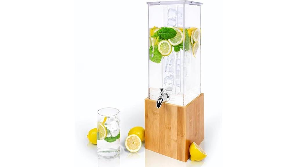 acrylic beverage dispenser stand