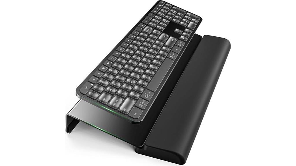 adjustable keyboard stand with wrist rest