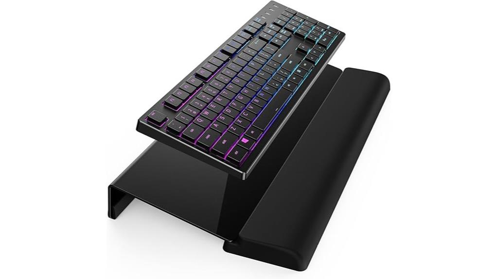 adjustable keyboard stand with wrist rest