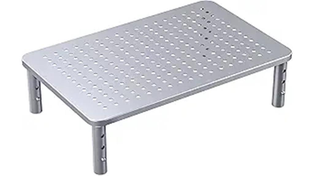 adjustable mesh monitor stand