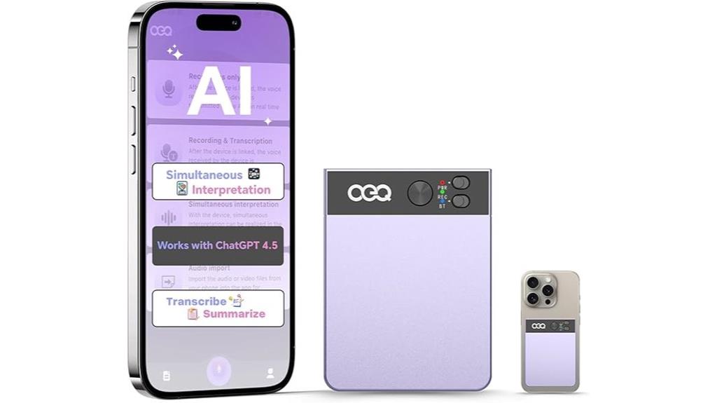 ai speech recorder with transcription