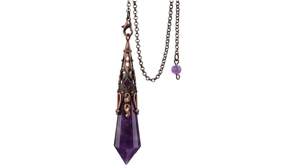 amethyst crystal pendulum healing