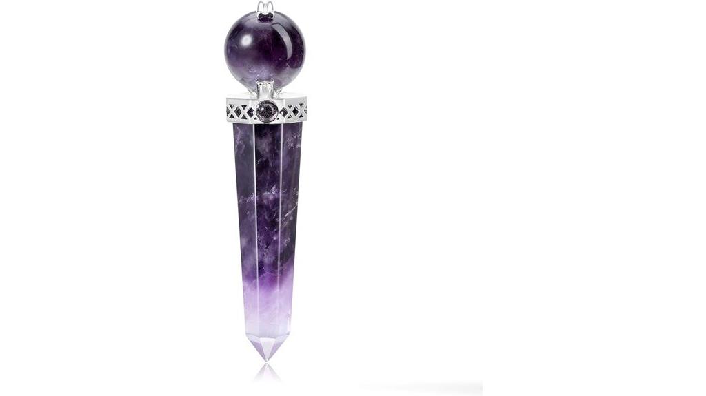 amethyst meditation crystal wand