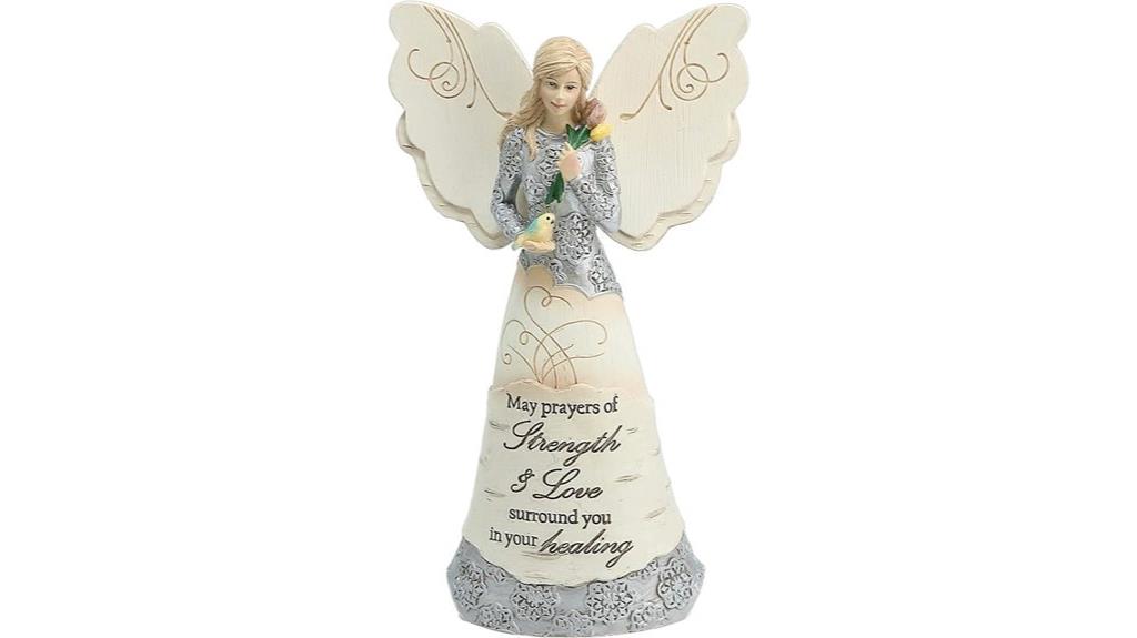 angel figurine white 6 5 inch