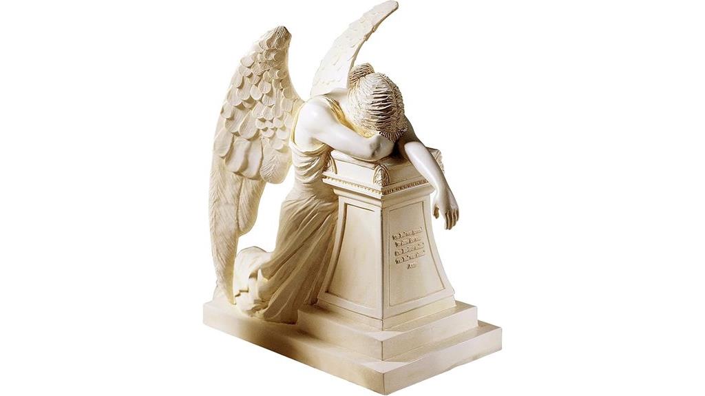 angel grief monument figurine