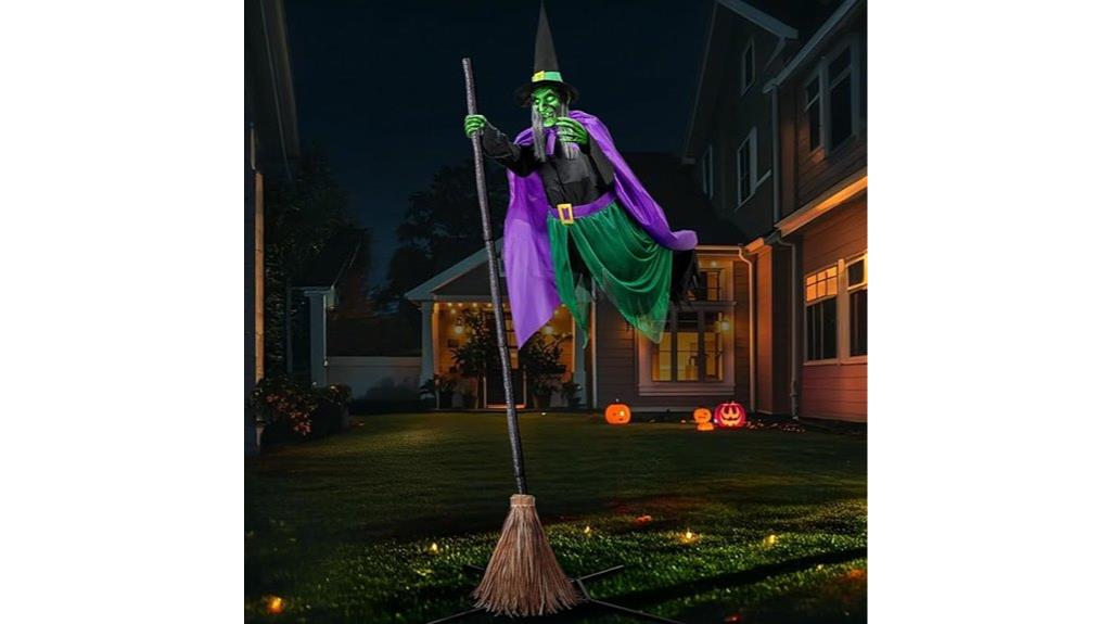 animated hovering witch