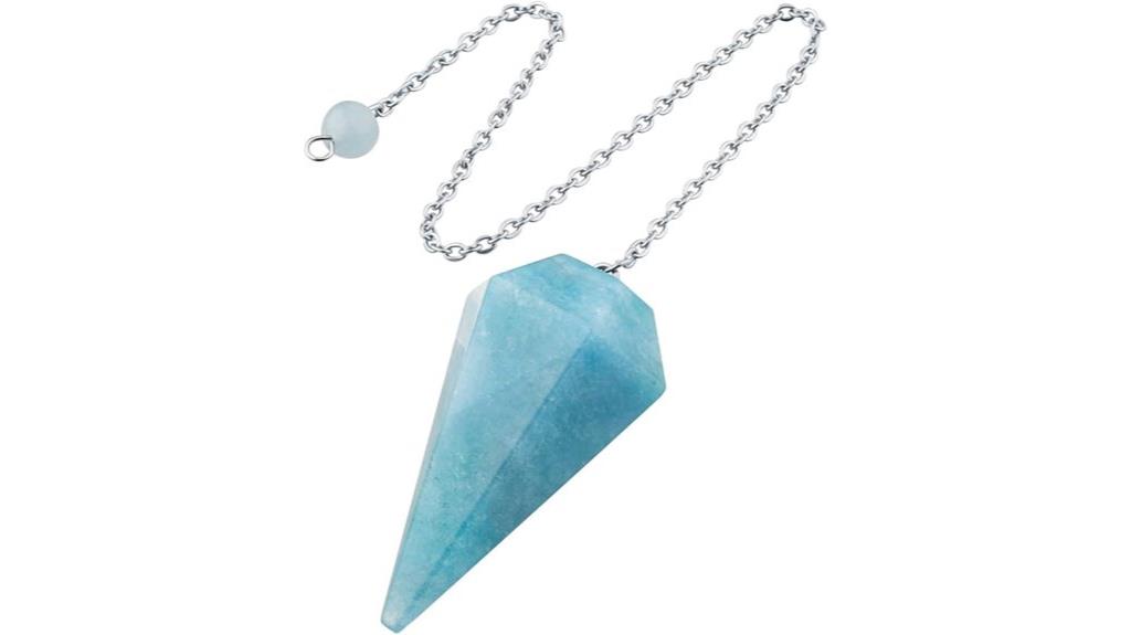 aquamarine crystal divination tool