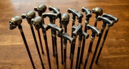 artistic handcrafted skull canes