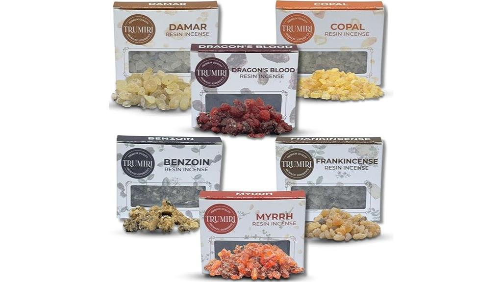 assorted resin incense collection