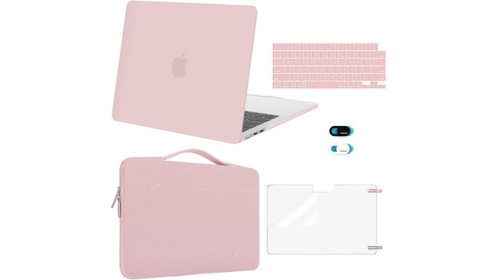 baby pink macbook case