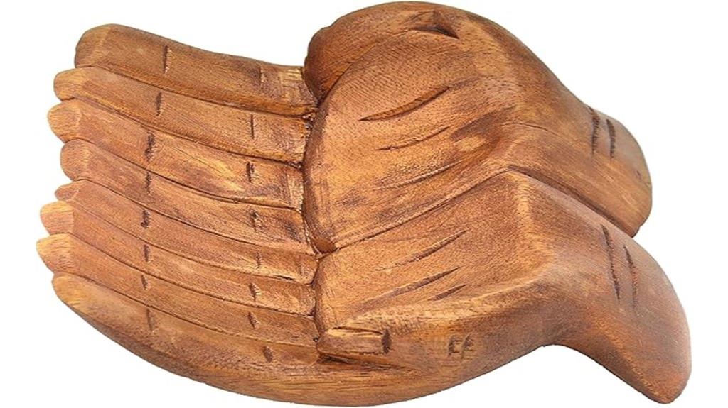 balinese carved wood bowl