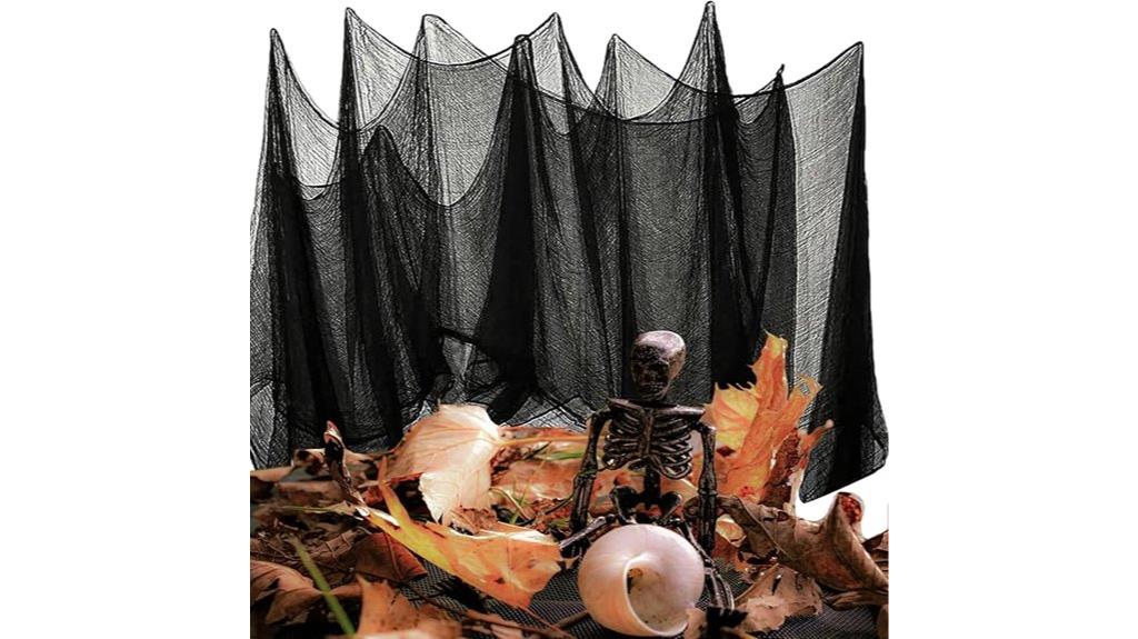 black creepy halloween cloth