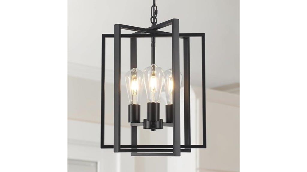 black farmhouse chandelier